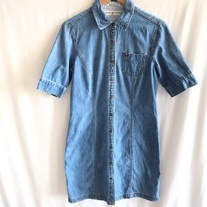 Tommy Hilfiger denim button down/up vintage dress